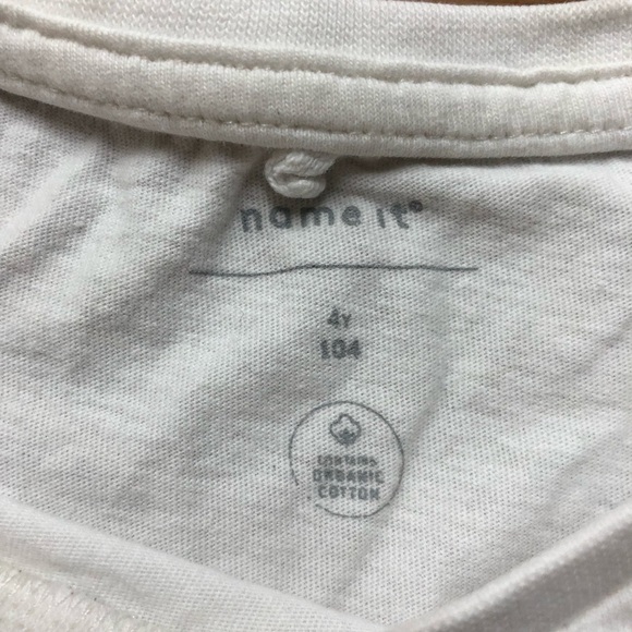 🎉3 For 15$🎉Organic Cotton White Tee Cool Boy Size 4T - Picture 3 of 3